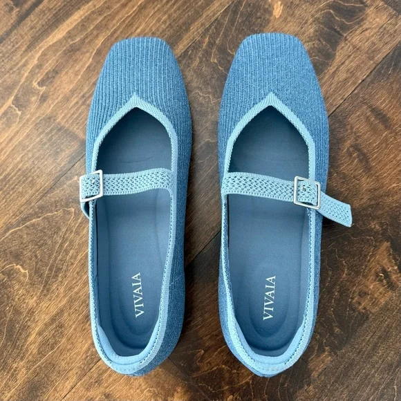 Vivaia • Margot • Mary-Jane Denim Blue • US Size 7 •NWT - Picture 5 of 7